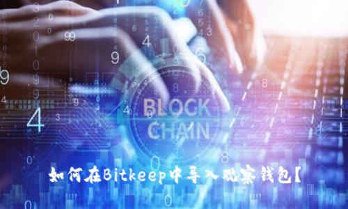 如何在Bitkeep中导入观察钱包？